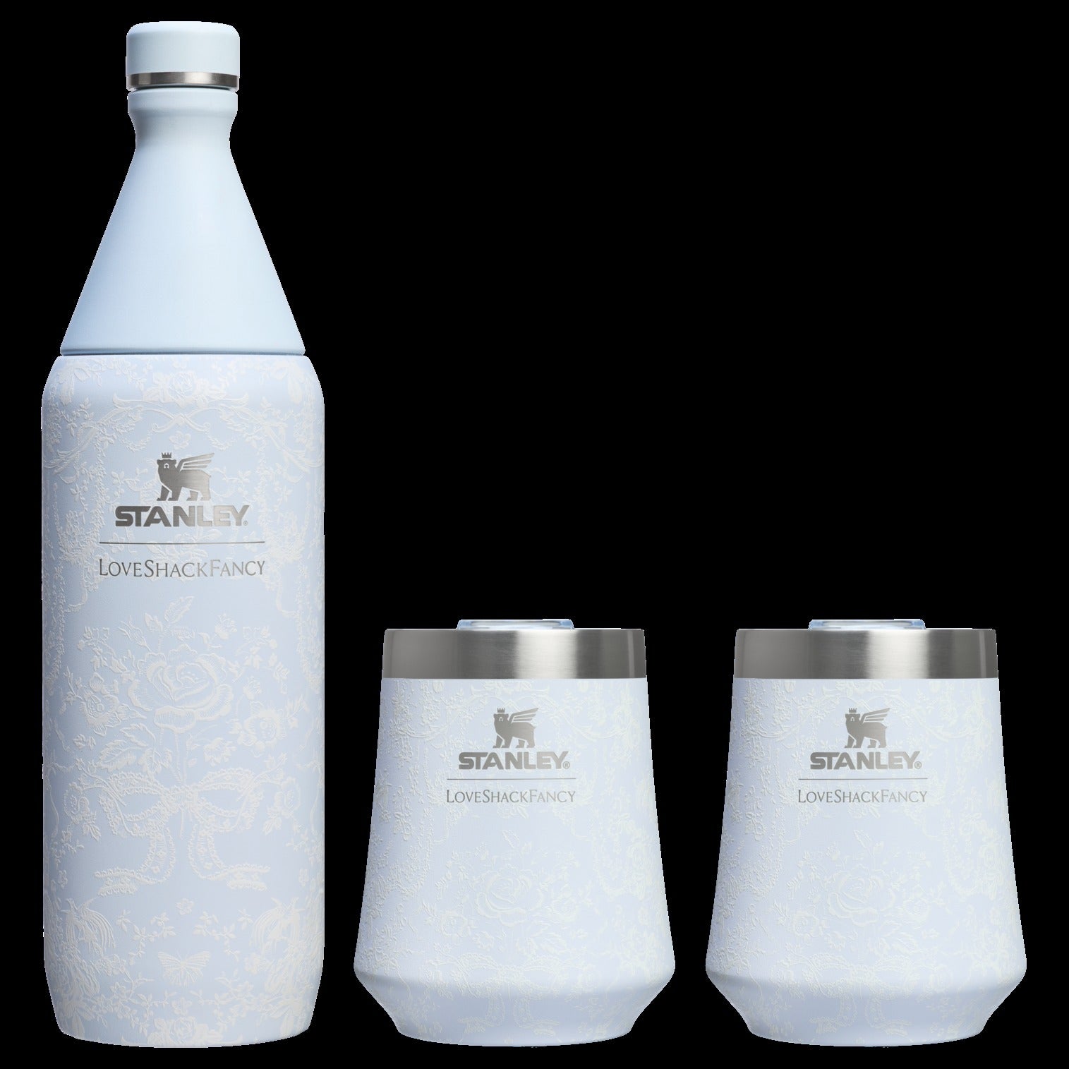 Stanley 1913 x LoveShackFancy Holiday Reserve All Day Wine Set | 34 OZ | 11 OZ