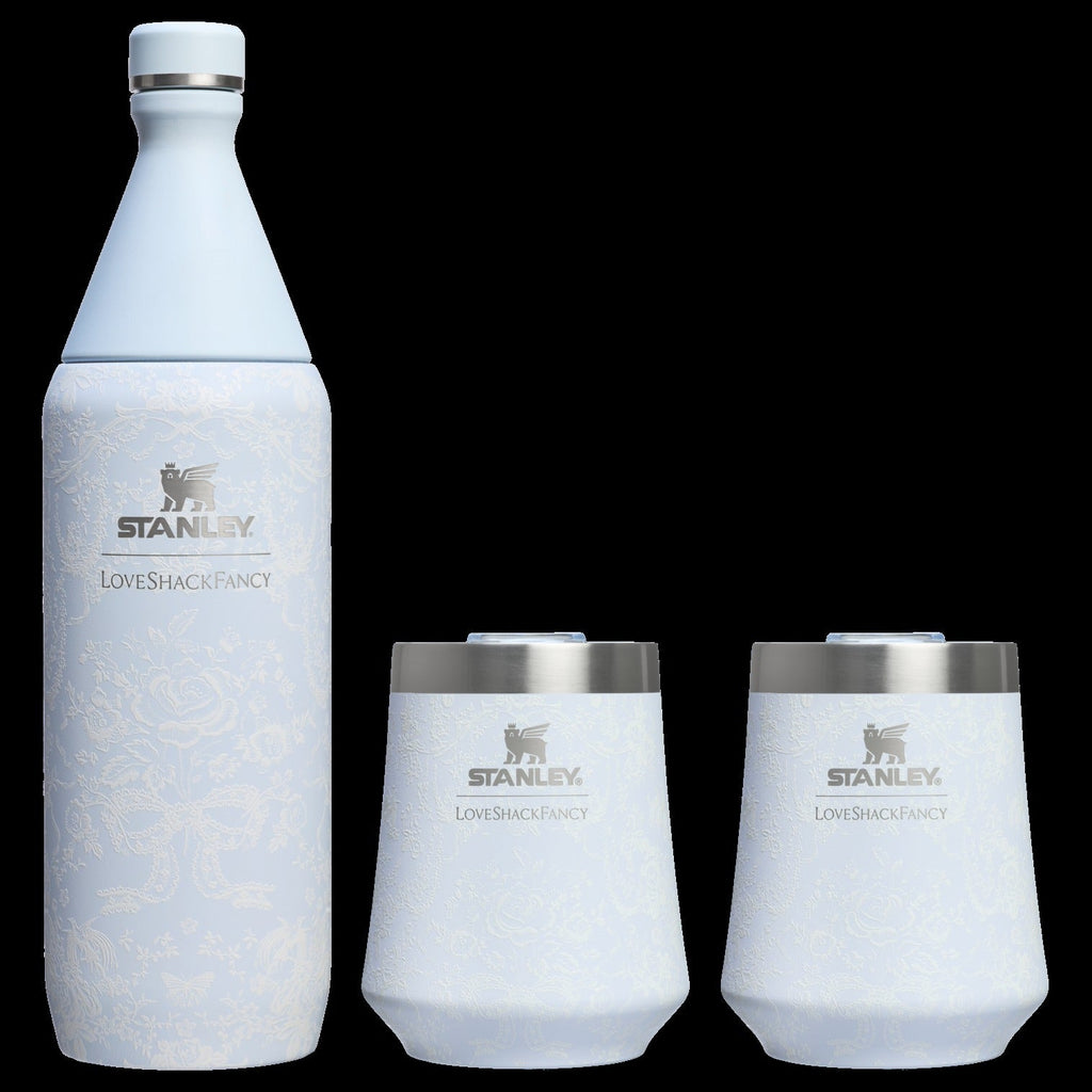 Stanley 1913 x LoveShackFancy Holiday Reserve All Day Wine Set | 34 OZ | 11 OZ