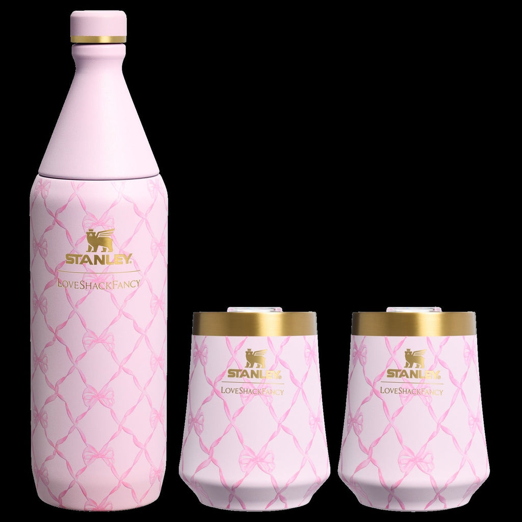 Stanley 1913 x LoveShackFancy Holiday Reserve All Day Wine Set | 34 OZ | 11 OZ