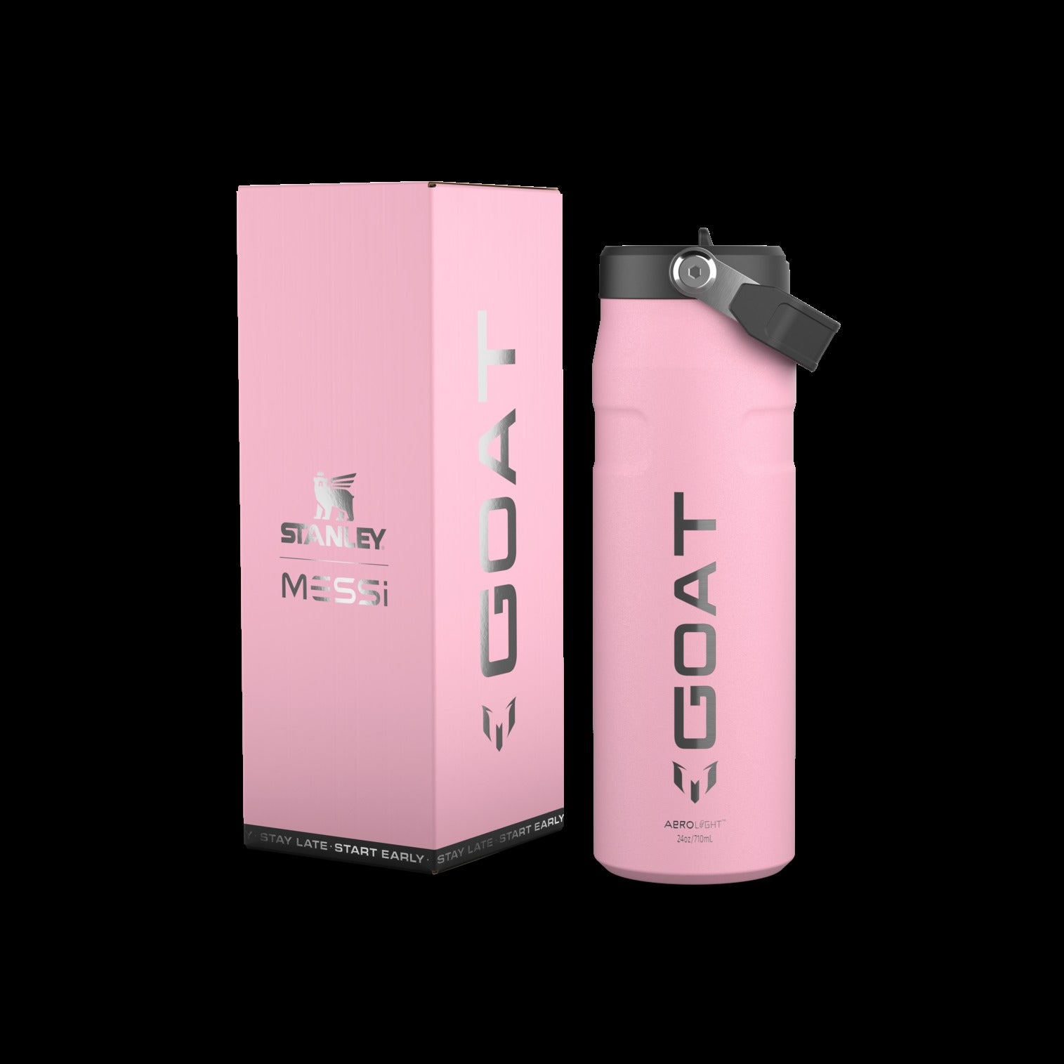 The Messi x Stanley IceFlowTM Flip Straw 2.0 Bottle | 24 OZ