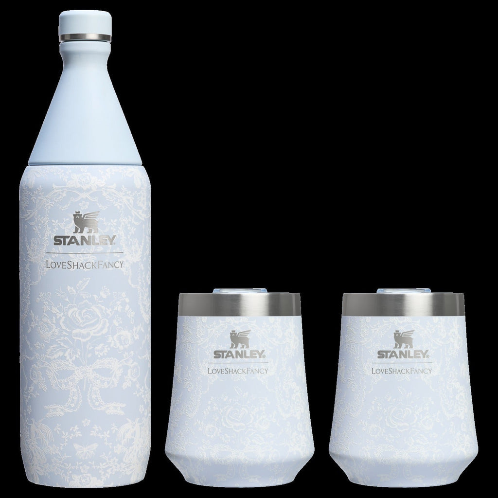 Stanley 1913 x LoveShackFancy Holiday Reserve All Day Wine Set | 34 OZ | 11 OZ