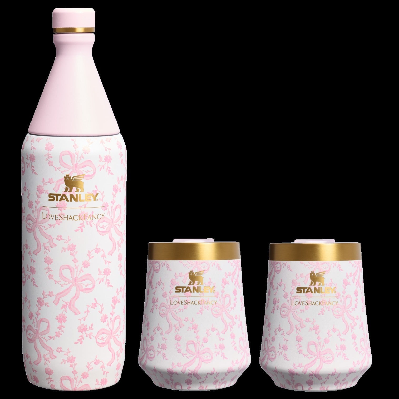 Stanley 1913 x LoveShackFancy Holiday Reserve All Day Wine Set | 34 OZ | 11 OZ
